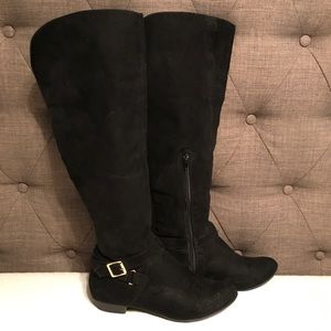 Fergalicious Knee High DOMINATE Black Boots